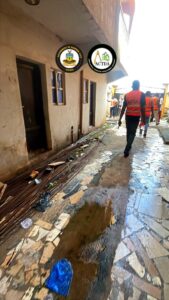 One of the dilapidated buildings inspected by the tripartite committee at Ifite-Awka. 
