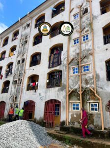 One of the dilapidated buildings inspected by the tripartite committee at Ifite-Awka. 